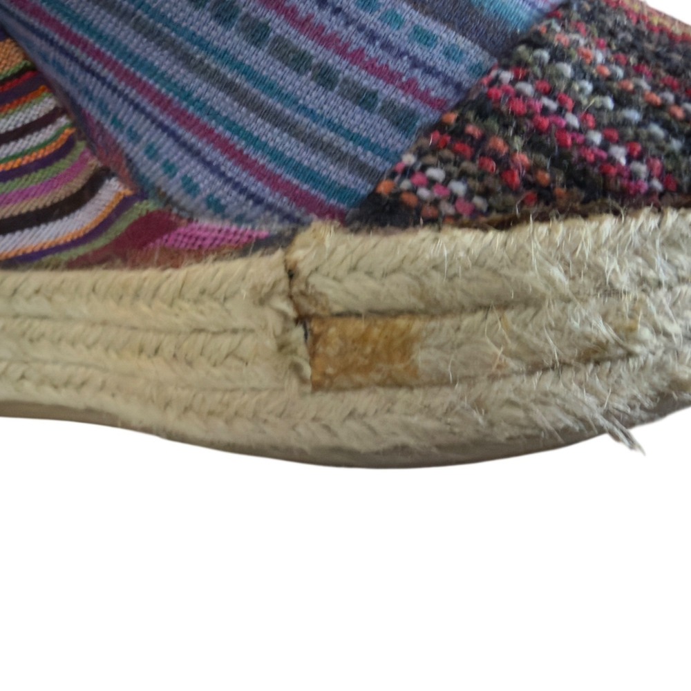 Chinese Laundry Make My Day Navajo Striped  Peep Toe Lace Up Wedge Sandal Size 6 - Picture 8 of 9